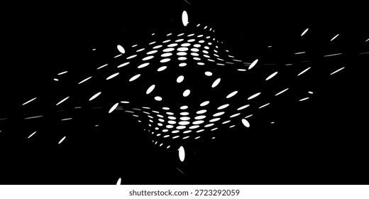 Vector de puntos semitono. Blanco y negro. Ilustración

