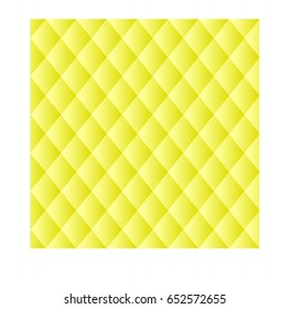 Vector halftone dots. Yellow squares on yellow background.