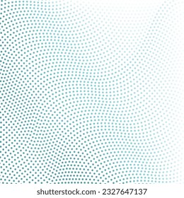 Vector halftone dotted wave lines background  for posters, business cards, cover, labels mock-up, stickers layout