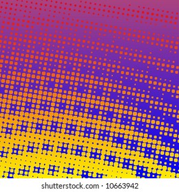 vector halftone effect, illusion of the gradient, place  for text