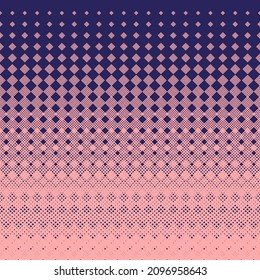 Vector halftone geometric pattern with crossing diagonal lines, square grid, mesh, lattice. Abstract repeat background. Modern trendy design.