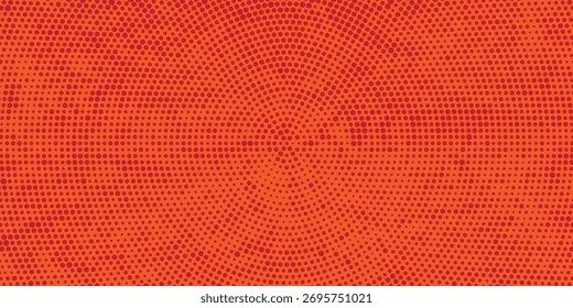 Vector halftone gold dots gradient diagonal tilt on black. Abstract dotted pattern with tonal gradation.