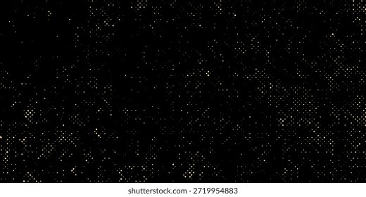 Vector semitono oro puntos gradiente inclinación diagonal en negro. Eps 10