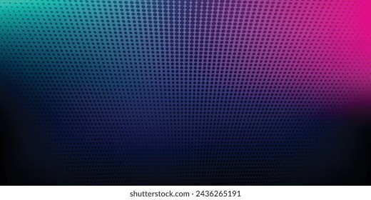 Vector halftone gradient effect. Bright abstract background. 80s retro style colors and textures