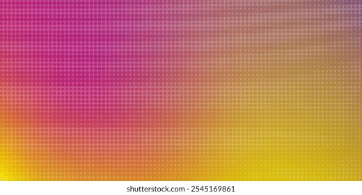 Vector halftone gradient effect. Vibrant abstract background. Retro 80's style colors and textures.