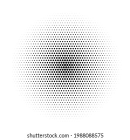 Vector halftone gradient pattern. Fading halftone background. Pop art pattern, texture. Vector illustration. EPS10