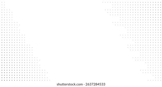 Vector halftone gradient texture. Vanishing polka dot background. Repeating dots gradation pattern background abstract modern art design