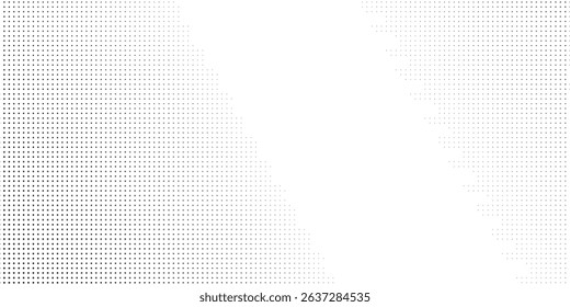 Vector halftone gradient texture. Vanishing polka dot background. Repeating dots gradation pattern background abstract modern
