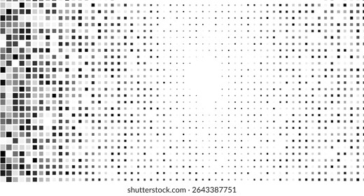 Textura de gradiente de meio-tom do vetor. Desaparecimento da ilusão de bolinhas