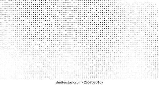 Vector halftone gradient texture. Vanishing polka dot background. Repeating dots gradation modern art design