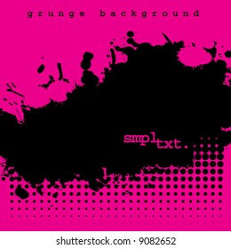 Vektor - Halftone Tinte Splat grunge Hintergrund für Text.