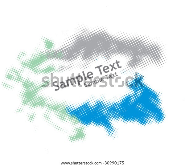 Vector Halftone Ink Splat Grunge Background Stock Vector (Royalty Free ...