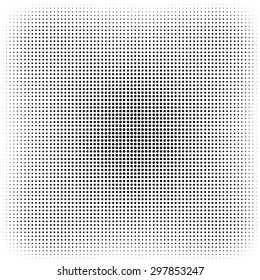 Vector Halftone Isolated on White Background. Dotted Abstract Texture. Dirty Damaged Spotted Circles Pattern.