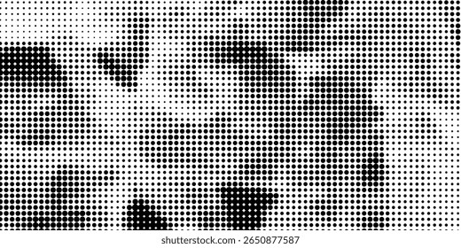 Vector halftone pattern effect texture. vector background
