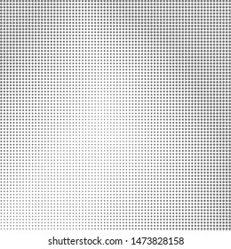 Vector Halftone Pattern. Set of Dots. Dotted Texture on White Background. Overlay Grunge Template. Distress Linear Design. Fade Monochrome Points. Pop Art Backdrop.