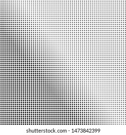 Vector Halftone Pattern. Set of Dots. Dotted Texture on White Background. Overlay Grunge Template. Distress Linear Design. Fade Monochrome Points. Pop Art Backdrop.