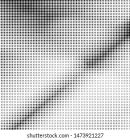 Vector Halftone Pattern. Set of Dots. Dotted Texture on White Background. Overlay Grunge Template. Distress Linear Design. Fade Monochrome Points. Pop Art Backdrop.