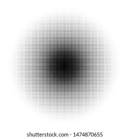 Vector Halftone Pattern. Set of Dots. Dotted Texture on White Background. Overlay Grunge Template. Distress Linear Design. Fade Monochrome Points. Pop Art Backdrop.