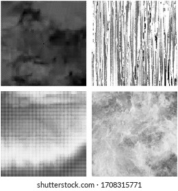 Vector Halftone Pattern. Set of Dots. Dotted Texture on White Background. Overlay Grunge Template. Distress Linear Design. Fade Monochrome Points. Pop Art Backdrop.