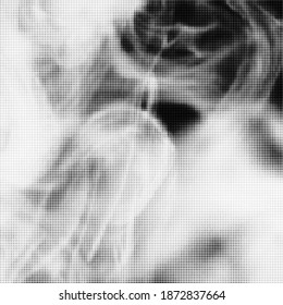 Vector Halftone Pattern. Set of Dots. Dotted Texture on White Background. Overlay Grunge Template. Distress Linear Design. Fade Monochrome Points. Pop Art Backdrop.