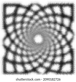 Vector Halftone Pattern. Set of Dots. Dotted Texture on White Background. Overlay Grunge Template. Distress Linear Design. Fade Monochrome Points. Pop Art Backdrop.