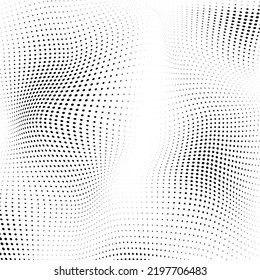 Vector Halftone Pattern. Set of Dots. Dotted Texture on White Background. Overlay Grunge Template. Distress Linear Design. Fade Monochrome Points. Pop Art Backdrop.