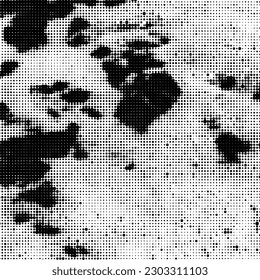 Vector Halftone Pattern. Set of Dots. Dotted Texture on White Background. Overlay Grunge Template. Distress Linear Design. Fade Monochrome Points. Pop Art Backdrop.