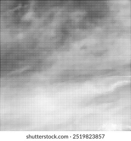Vector Halftone Pattern. Set of Dots. Dotted Texture on White Background. Overlay Grunge Template. Distress Linear Design. Fade Monochrome Points. Pop Art Backdrop.