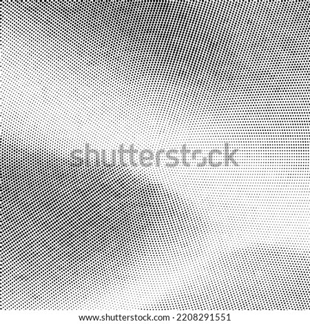 Vector Halftone Pattern. Set of Dots. Dotted Texture on White Background. Overlay Grunge Template. Distress Linear Design. Fade Monochrome Points. Pop Art Backdrop.