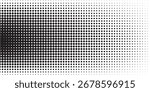 Vector Halftone Pattern Smooth Curved Border Red Blue Abstract Background. Dots Rounded Squares Blurry Pattern Pop Art Design Texture.