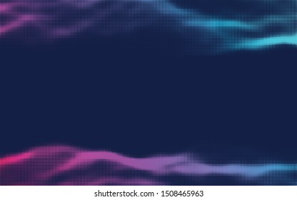 Vector halftone retro background. Pink blue halftone gradient,party poster background.