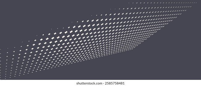 Vector Halftone Rhombus Abstract Geometric Technology Oscillation Wave Abstract Background