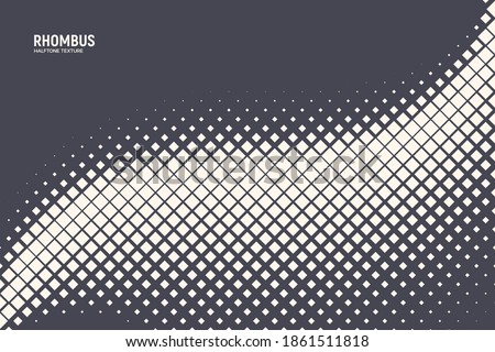 Vector Halftone Rhombus Abstract Geometric Technology Oscillation Wave Abstract Background