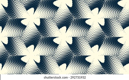 Vector halftone seamless pattern. Modern traditional background. Hipster monochrome repeating pattern.