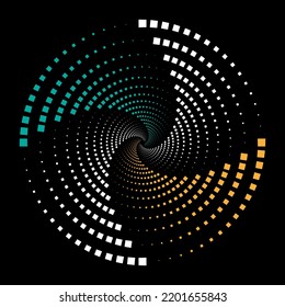 vector halftone spiral collection stylish design