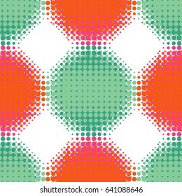 Vector halftone spotted background. Seamless pattern.

