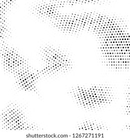 Vector halftone texture. Abstract halftone texture with dots. Black and white minimal abstract background.