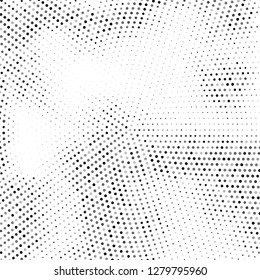 Vector halftone texture. Abstract halftone texture with dots. Black and white minimal abstract background.