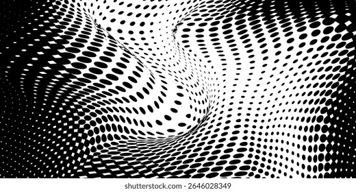 Vector halftone texture. Abstract halftone texture with dots. Black and white minimal abstract background vector
