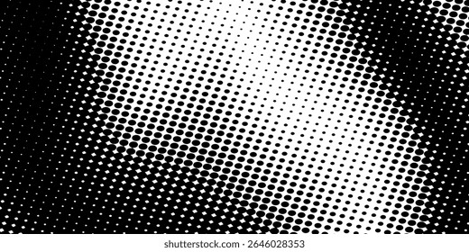 Vector halftone texture. Abstract halftone texture with dots. Black and white minimal abstract background vector
