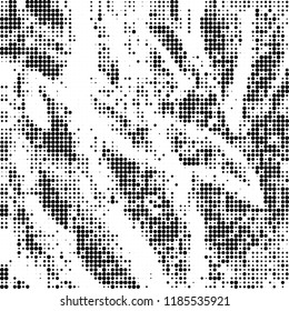 Vector halftone texture. Black and white abstract background. Chaotic pattern of dots