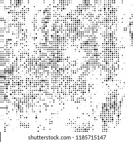 Vector halftone texture. Black and white abstract background. Chaotic pattern of dots