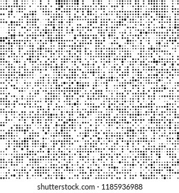 Vector halftone texture. Black and white abstract background. Chaotic pattern of dots