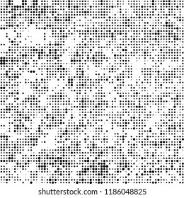 Vector halftone texture. Black and white abstract background. Chaotic pattern of dots