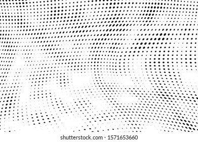 Vector halftone texture. Chaotic dance of dots. Template for printing on posters, labels, business cards. Abstract background