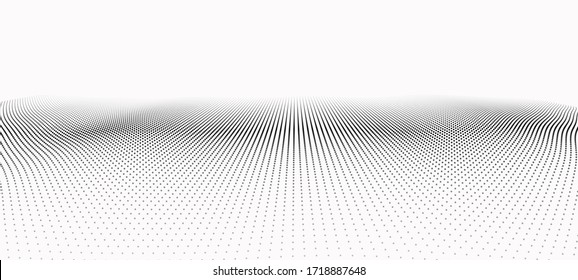 Vector Halftone Texture Cybernetic Futuristic Background Stock Vector ...