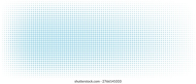 Vector Halftone Texture with the dots becoming smaller and more spaced out towards the edges, and larger and more concentrated in the center.