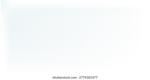 Vector Halftone Texture with the dots becoming smaller and more spaced out towards the edges, and larger and more concentrated in the center.