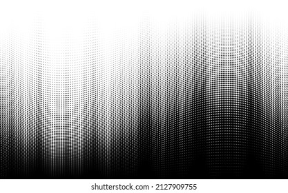 Vector halftone tonal fade abstract vector background. Half tone pattern with smooth black and white transitions.