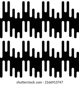 Papel tapiz de transición de semitono vectorial. Fondo de líneas redondeadas irregulares y negras impecables para el diseño moderno de sitios web planos. Ilustración del vector EPS 10.